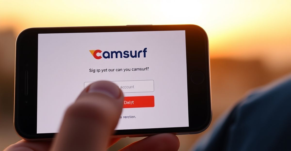 What the Camsurf sign up process actually looks like